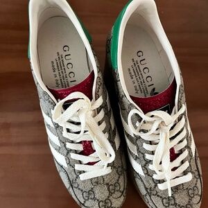 Gucci x Adidas Gazelle wedge heel sneakers